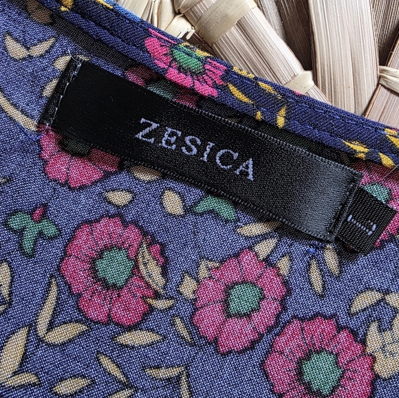 Elegant High-Low Floral Dress - Picture 6 of 7